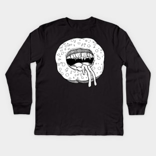 The eater donut Kids Long Sleeve T-Shirt